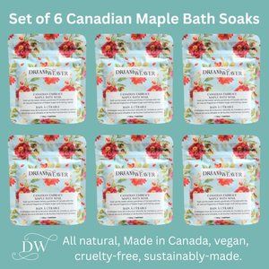 Set of 6 Canadian Maple Bath Soak | Dream Weaver